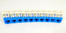 Panduit CJ688TGBU Mini-Com UTP RJ45 Cat6 TG Jack Module Blue - QUANTITIES OF 10 picture