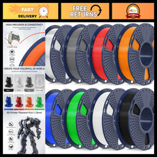 Multicolor 3D Printer Filament Bundle, 250g PLA, 1.75mm High-Quality Material picture