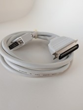 IEEE 1284 Parallel Printer Cable DB25 to Centronics 36 Pin 6ft Gray White picture