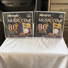 Two (2) Brand New Sealed, Memorex Music CD-R , 700 mb. 80 Min. 1-12x Write Speed picture