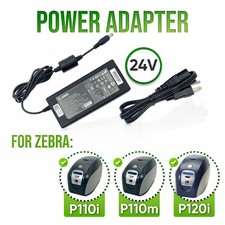 NEW Original Zebra 24V AC Power Adapter for P110i P110m P120i ID Card Printers picture