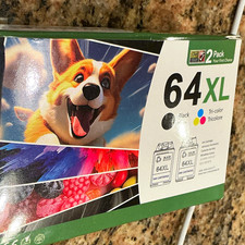 HP 64XL Genuine Inkjet Ink Cartridges 2-Pack Black & Tri-Color picture