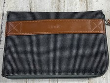 Vintage Kindle case carrier Original sleeve gray and brown 8