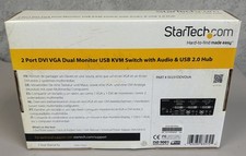 StarTech 2 Port DVI VGA Dual Monitor USB KVM Switch SV231DDVDUA - New picture