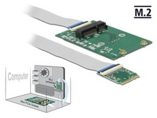 Delock Converter M.2 Key A+E male 1 x Mini PCIe Slot half size / full size wit picture