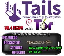 Tails Linux 6.4 Live Boot OS USB Safe Secure Anonymous Internet NEW VERSION picture