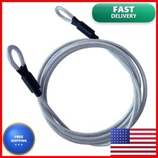 GOMRQING 7FT 5mm Security Cable Lock,Braided Steel Coated Safety Cable Luggage picture