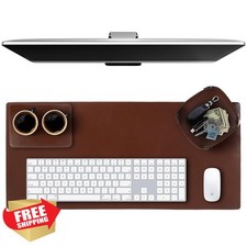 ELIZO Leather Desk Mat Chestnut 32x16 picture