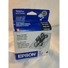 Epson T032120 Photo Black Ink Cartridge C80 C82 CX5200 CX5400 Durabrite Sealed picture