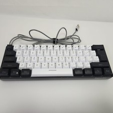 Snpurdiri v800 61-Key White Gaming Small Keyboard  Clicky Keys w USB cord picture