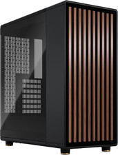 Fractal Design North Charcoal Black Tempered Glass Dark - Genuine Walnut Wood Fr picture