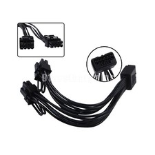 12VHPWR 12+4Pin 16Pin Female PCIE 5.0 to 2x8Pin Male Power Adapter Cable picture