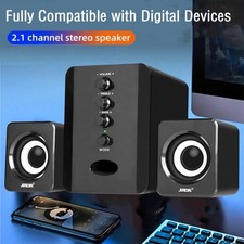Computer Speakers Surround Sound System Wired PC Speakers Gaming Bass 3.5mm Jack picture