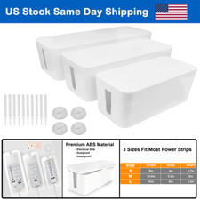 3Pcs Cable Management Box Cable Organizer Cord Hider Box for Cover Hide TV Wires picture