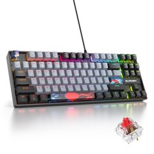 75% Mechanical Gaming Keyboard Red Switch RGB Backlit 87 Keys Compact Wired picture