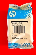 New Open Box Genuine HP 62 Tri-Color Ink Cartridge 2022 picture