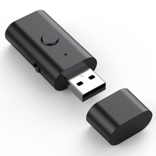 5.3 transceiver 2-in-1 USB Bluetooth Adapter,3.5mm Aux Wireless Black picture