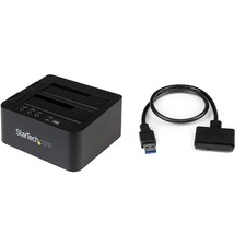 StarTech.com Standalone Hard Drive Duplicator, Dual Bay HDD/SSD Cloner/Copier... picture