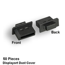 Kentek 50 Pcs DisplayPort Anti-Dust Port Cover Plug Cap for DP socket w/ Handle picture