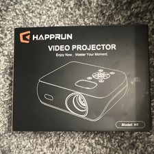 HAPPRUN H1 LCD Projector Native 1080p 250 ANSI Bluetooth 5.1 4K HDMI USB picture