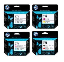 Genuine HP 771 Printheads (CE017A CE018A CE019A CE020A) - FREE UK DELIVERY VAT picture