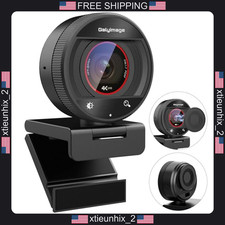 4K Webcam for PC with Auto-Focus, Microphone, Wide-Angle Lens picture