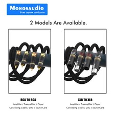Audio Cable Multiple OFC Copper Silver Plated XLR/RCA Interconect Cable picture