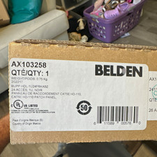 Belden HD-110 AX103258 24-Port Cat5e RJ-45 Patch Panel 1U 19in Rack picture