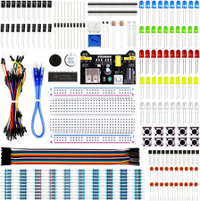 Electronics Starter Kit with Power Supply Module Breadboard Jumper Wires picture