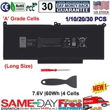 LOT F3YGT 2X39G Battery For Dell Latitude 12 13 14 7000 7280 7480 7490 DM3WC NEW picture