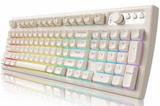 SEUNKWANG EWEADN V97 Cute Creamy Keyboard Bluetooth2.4GHz Gaming Keyboard Wirele picture