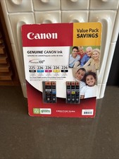 Canon Inkjet Cartridge Value 5 Pack 225 Pigment Black, 226 Black, Tricolor picture