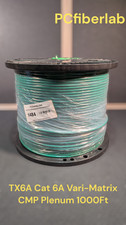 Panduit TX6A 10G Vari-Matrix, Plenum U/UTP, CMP Cat 6A, 4/23 AWG, Green - 1000Ft picture