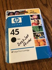 GENUINE HP 45 BLACK INK  FACTORY SEALED BOX. Expired 2005 picture