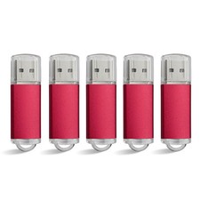 1/5/10 Pack USB 2.0 Flash Drive Rectangle Metal USB Drive Thumb Memory Stick LOT picture