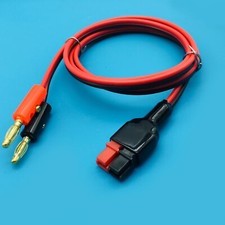 2-pin 30A Anderson Power Pole TO 4mm banana plug Connector Adapter 12AWG Copper picture