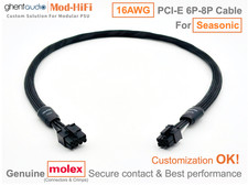 ⚡️16AWG PCI-E GPU 6P Cable for Seasonic VERTEX Platinum Serie PX1000 70cm/27inch picture