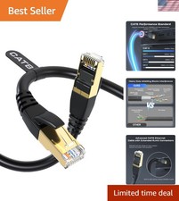 50FT Cat 8 Ethernet Cable 40Gbps - Waterproof, High-Speed for Gaming & Streaming picture
