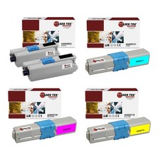 5Pk LTS C530 BCMY HY Compatible for Okidata C510DN C530DN Toner Cartridge picture