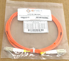 ENET MultiMode LC/LC Duplex Fiber Patch Cable (3 meters) LC2-50-3M-ENC ✅❤️️✅❤️️ picture