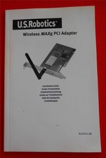 U.S. ROBOTICS ~ Wireless MAXg PCI Adapter ~ Installation Guide ~ MANUAL ONLY picture