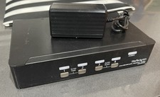 Used StarTech SV431DPUA2 4 Port DisplayPort KVM Switch 4K 60Hz Single Display picture