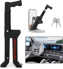 Brake Pedal Lock, Anti Theft Car Device, or Clutch V15, Black  picture