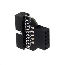 Front Panel Plug USB2.0 9-Pin Female to USB3.0 19-Pin Male Adapter For Mainboard picture