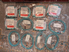 30+ Fiber Optic Cable Lot OM3 OM4 OS2 LC SC MPO Hitachi Monoprice picture