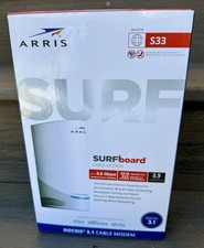 NEW ARRIS Surfboard S33 DOCSIS 3.1 WiFi Modem + AC Power Cable | 3.5 Gbps | 2.5 picture