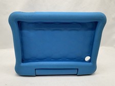 Amazon Fire Kids Blue Rugged Silicone Rubber Case Handle Stand Shockproof  7” picture