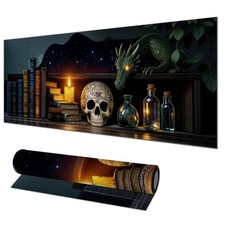 Large Pad 31.5x11.8 Inch Gaming Mousepad Alchemy Dragon Art Non-Slip Keyboard... picture