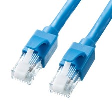 Sanwa Supply CAT6A LAN Cable 5m Blue KB-T6ATS-05BL picture