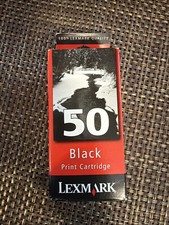 Lexmark 50 Black Ink Cartridge 17G0050 Genuine OEM New Sealed Foil Pouch Z705 picture